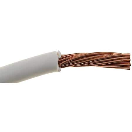 8 Gauge GPT PVC Insulation White Primary Wire (Sold by foot)