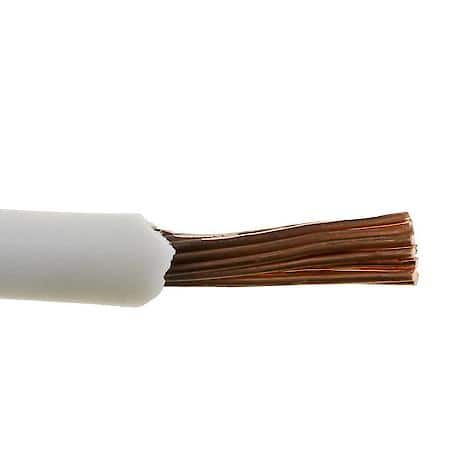 12 Gauge GPT PVC Insulation White Primary Wire (Sold by foot)