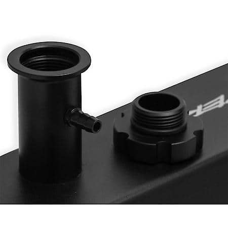 Fabricated aluminum tall valve cover pair tapered edge; black; 1962-85 Ford 260-