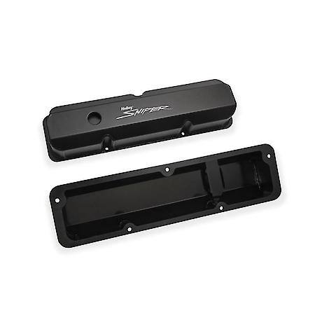 Fabricated aluminum tall valve cover short bolt pair; black; Ford 1958-76 332-42