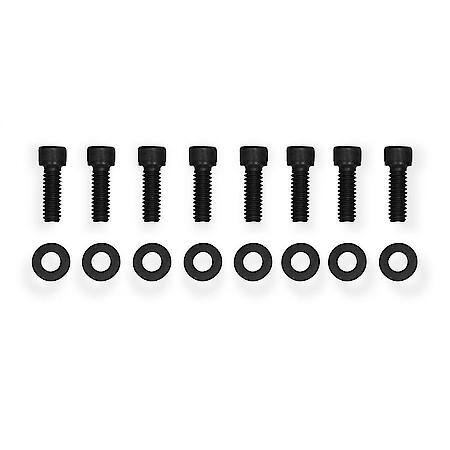 Fabricated aluminum valve cover flat top pair; black; 1958-86 Chevy 283-400 smal