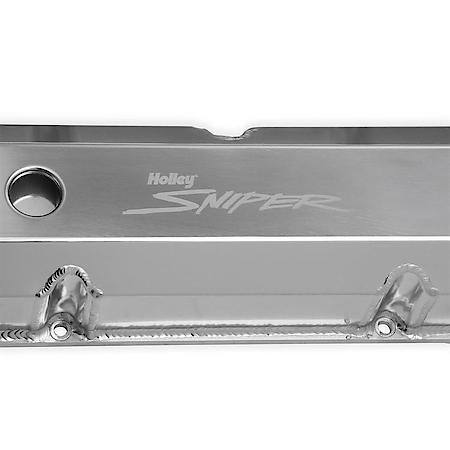 Fabricated aluminum tall valve cover short bolt pair; silver; Ford 1958-76 332-4