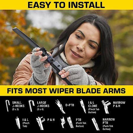 Wiper Blade: 21", Premium Beam, Rugged Weather-Tough, Pack of 1