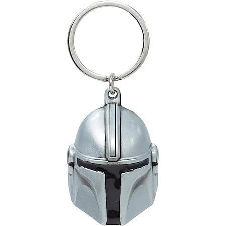 Star Wars Mandalorian The Child Helmet 3D Enamel Key Chain