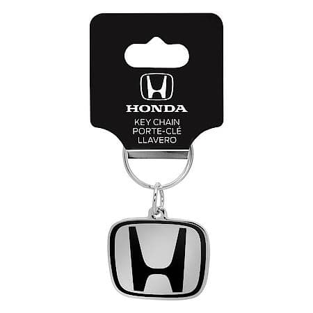 Honda Key Chain: Enamel Metal Keychain, Chrome