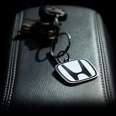 Honda Key Chain: Enamel Metal Keychain, Chrome