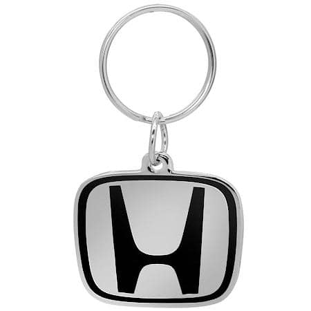 Honda Key Chain: Enamel Metal Keychain, Chrome