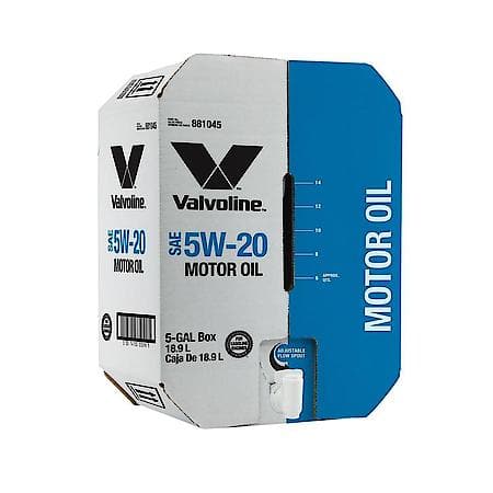5W-20 Conventional Motor Oil, Helps Prevent Deposit Formation, 5 Gallon Box