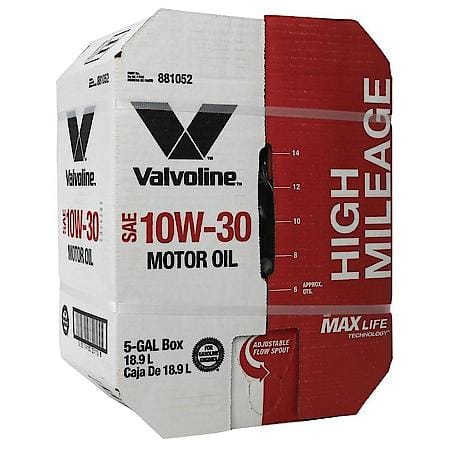 MaxLife 10W-30 Synthetic Blend Motor Oil, Fights Engine Wear, 5 Gallon Box