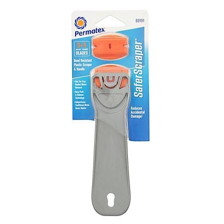 Safer Scraper, Includes: Safer Scraper Tool, (3) Straight Blades, (3) Curved Blades
