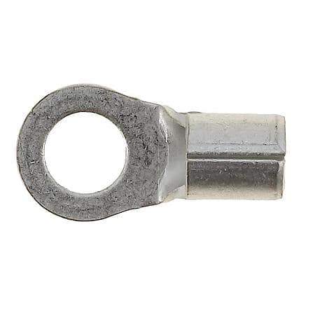 16 To 14 Gauge No. 6 Crimp Solderless Non Insulated Ring Terminal (Sold by each)