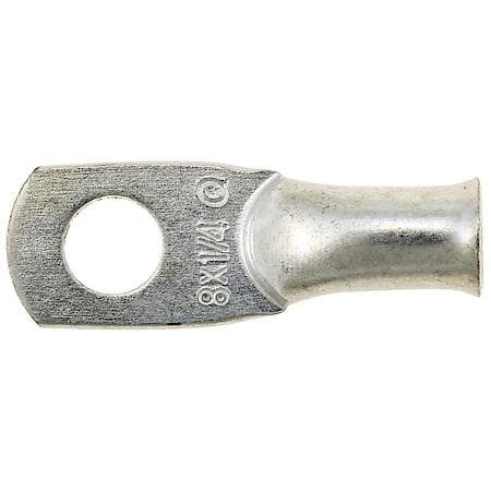 8 Gauge 1/4" Crimp Standard Wall Lug (Sold by each)