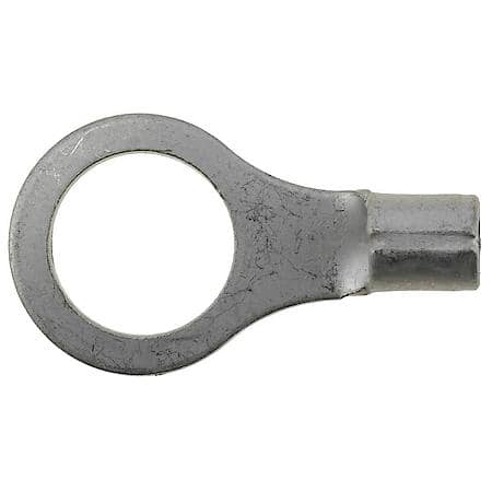 12 To 10 Gauge 3/8" Crimp Solderless Non Insulated Ring Terminal (Sold by each)