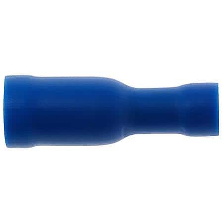 16 To 14 Gauge .157 PVC Crimp Solderless Blue Female Bullet Terminal (Sold by each)