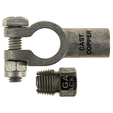 1/0(0) Gauge Compression Nut Universal Straight Top Post Battery Terminal (Sold by each)
