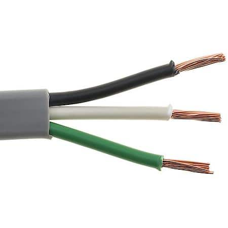 12/3 Gauge PVC Insulation Multi Conductor Jacketed Green/White/ Black Primary Wire (Sold by foot)