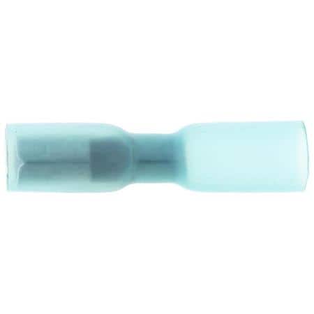 16 To 14 Gauge .157 Crimp Solderless Heat Shrink with Sealant Blue Insulated Female Bullet Terminal (Sold by each)