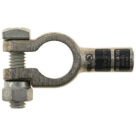 4 Gauge Crimp or Solder Straight Universal Top Post Battery Terminal (Sold by each)