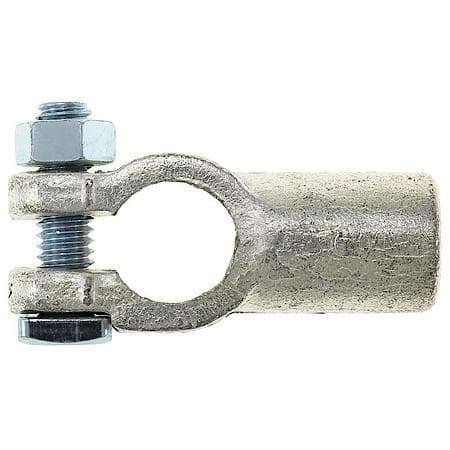 2/0 (00) Gauge Crimp or Solder Straight Negative Top Post Battery Terminal (Sold by each)