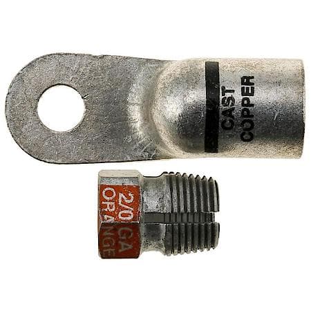 2/0 (00) Gauge 3/8" Compression Nut Heavy Wall Lug (Sold by each)