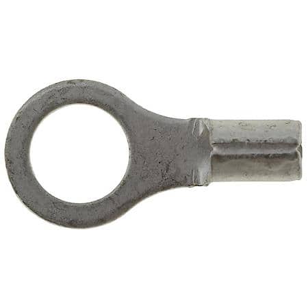 22 To 18 Gauge No. 10 Crimp Solderless Non Insulated Ring Terminal (Sold by each)