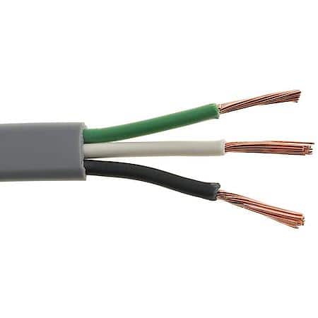14/3 Gauge PVC Insulation Multi Conductor Jacketed Green/White/ Black Primary Wire (Sold by foot)