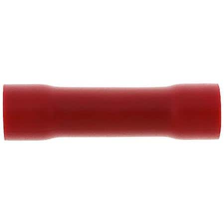 8 Gauge PVC Crimp Soldereless Red Butt Connector (Sold by each)