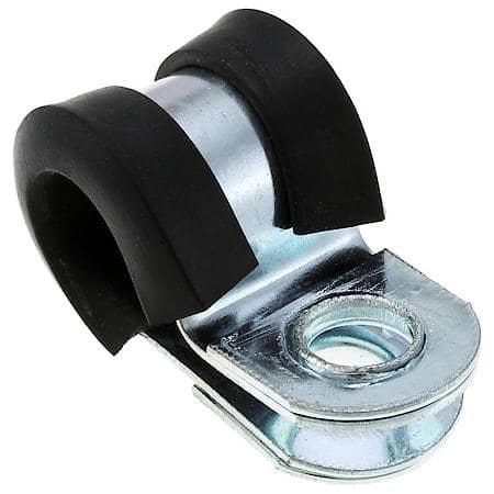 3/8" Diameter X 1/2" Wide 1/4" Mounting Hole EPDM / Neoprene Cable Clamp (Sold by each)