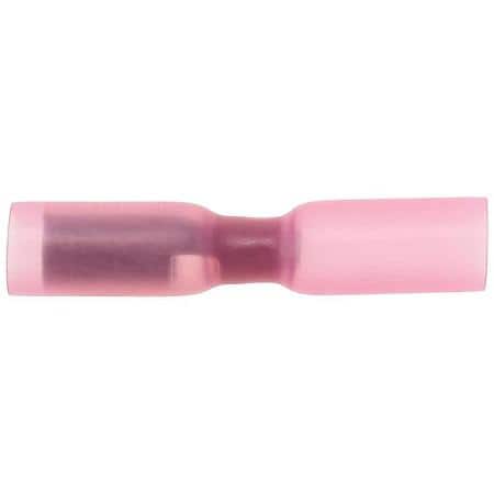 22 To 18 Gauge .157 Crimp Solderless Heat Shrink with Sealant Red Insulated Female Bullet Terminal (Sold by each)