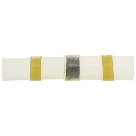 12 To 10 Gauge Solder Heat Shrink Yellow Butt Connector (Sold by each)
