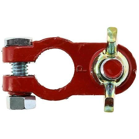 Top Post To 3/8" Stud Positive Red Epoxy Marine Battery Terminal (Sold by each)