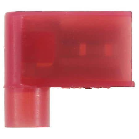 22 To 18 Gauge .250 Nylon Crimp Solderless Red Flag Terminal (Sold by each)
