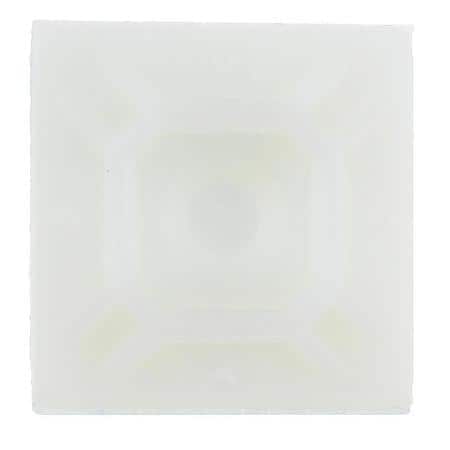 3/4" X 3/4" Nylon Natural Adhesive Cable Tie Mounting Pad (Sold by each)