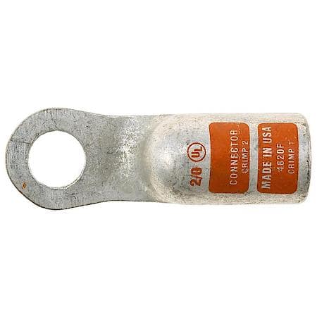 2/0 (00) Gauge 3/8" Crimp or Solder Heavy Wall Lug (Sold by each)