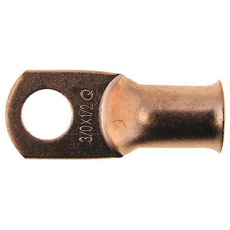3/0 (000) Gauge 1/2" Crimp or Solder Copper Lug (Sold by each)