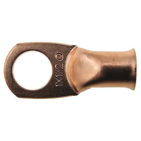 1 Gauge 1/2" Crimp or Solder Copper Lug (Sold by each)