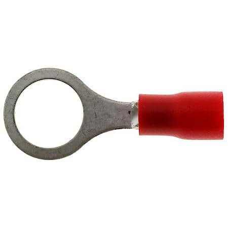 22 To 18 Gauge 5/16" PVC Crimp Solderless Red Ring Terminal (Sold by each)