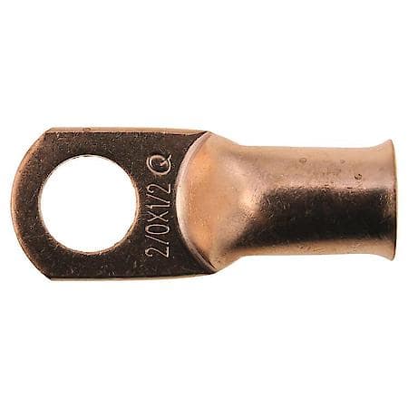 2/0 (00) Gauge 1/2" Crimp or Solder Copper Lug (Sold by each)