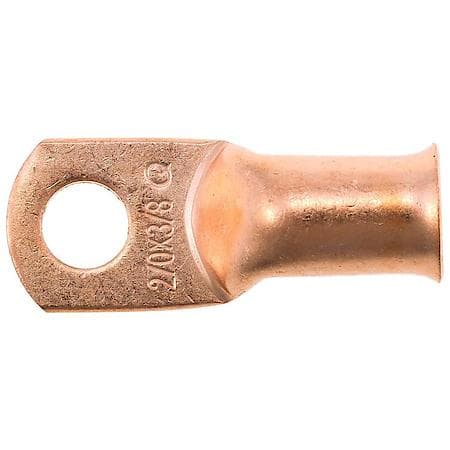 2/0 (00) Gauge 3/8" Crimp or Solder Copper Lug (Sold by each)