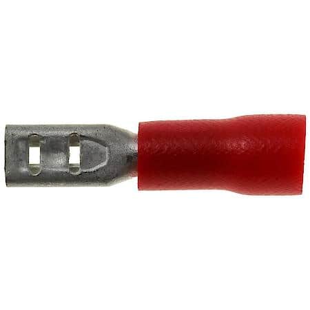 22 To 18 Gauge .110 PVC Crimp Solderless Red Female Spade / Disconnect Terminal (Sold by each)