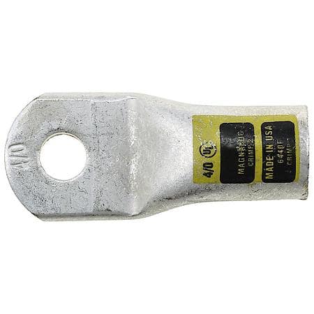 4/0 (0000) Gauge 3/8" Crimp Heavy Wall Lug (Sold by each)