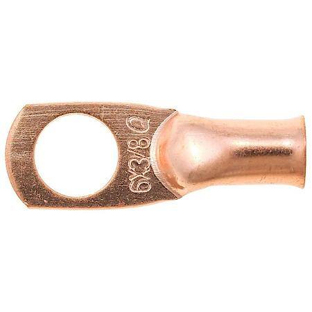 6 Gauge 3/8" Crimp or Solder Copper Lug (Sold by each)