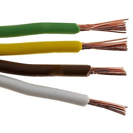 14/4 Gauge Bonded Parallel Brown/Green/White/Yellowprimary Wire (Sold by foot)