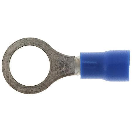 16 To 14 Gauge 5/16" PVC Crimp Solderless Blue Ring Terminal (Sold by each)