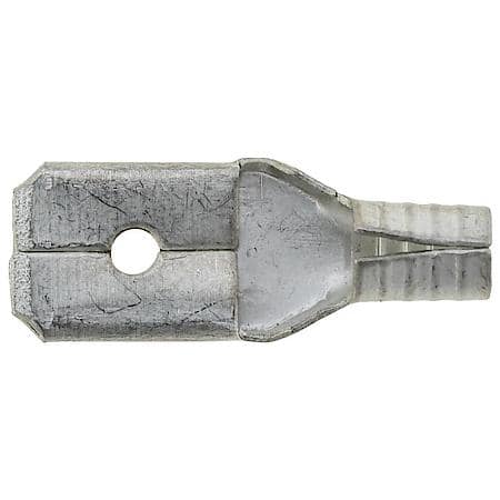 12 To 10 Gauge .250 Crimp Solderless Non Insulated Male Spade / Disconnect Terminal (Sold by each)