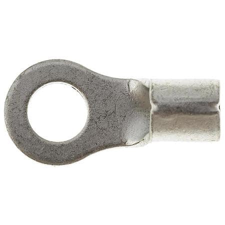 12 To 10 Gauge No. 10 Crimp Solderless Non Insulated Ring Terminal (Sold by each)