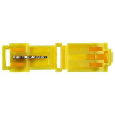 12 To 10 Gauge .250 PVC Yellow T-Tap Connector (Sold by each)