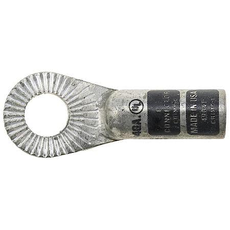 4 Gauge 3/8" Crimp or Solder Die Cast Heavy Wall Lug Terminal (Sold by each)