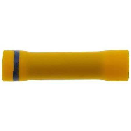 12 Gauge Down To 16 To 14 Gauge PVC Crimp Solderless Yellow Step Down Butt Connector (Sold by each)