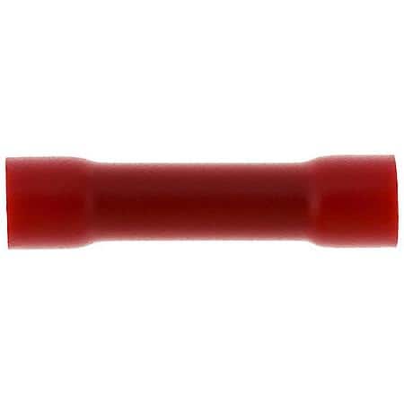 22 To 18 Gauge PVC Crimp Solderless Red Butt Connector (Sold by each)